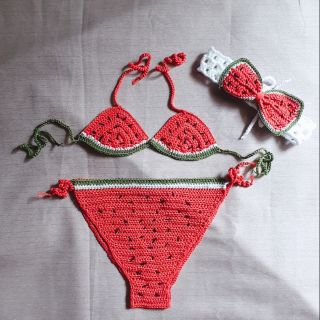 Combo bikini dưa hấu cho bé