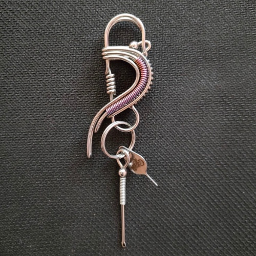 Móc khóa inox 304 hình chim khách đẹp sang trọng