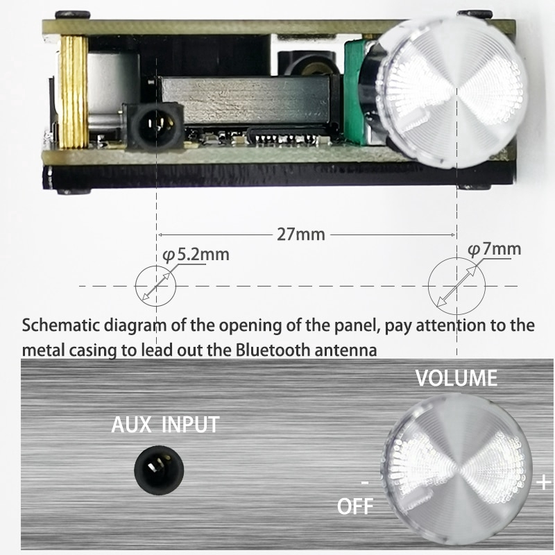 Bảng mạch khuếch đại âm thanh HIFI BLUETOOTH 5.0 TPA3116D2 50WX2 chuyên dụng chất lượng cao