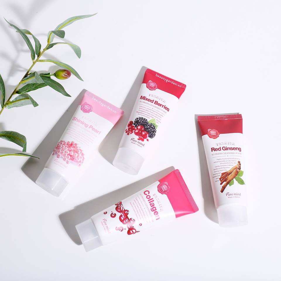Sữa Rửa Mặt Sạch Sâu Từ Thiên Nhiên Pure Mind So Fresh Cleansing Foam 100ml - Hàn Quốc Chính Hãng