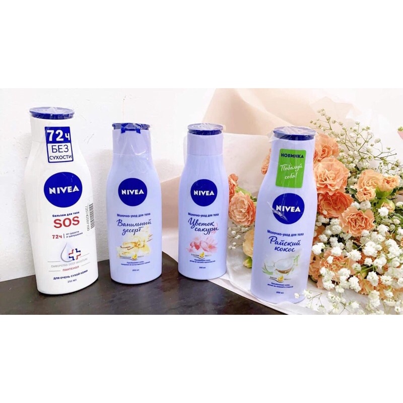 SỮ DƯỠNG THỂ NIVEA REPAIR AND CARE BODY LOTION 72h