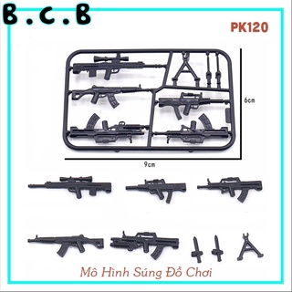 Phụ kiện moc minifigure army quân đội đồ chơi lắp ráp vỉ súng đồ chơi pk120