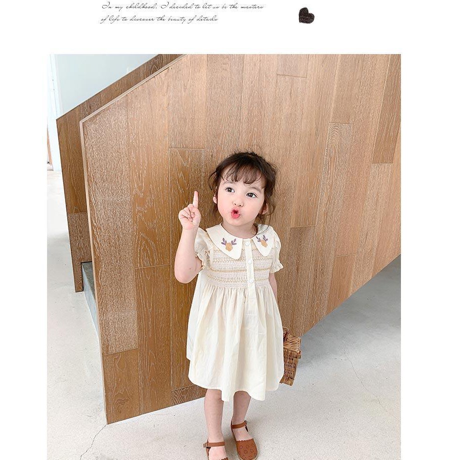 Váy Smock ngực thuê hoa cao cấp💖HÀNG CHUẨN ORDER💖Váy đầm cho bé