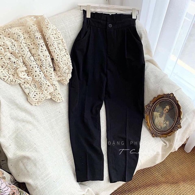 Quần Baggy cạp bèo siêu cao( kèm ảnh thật )