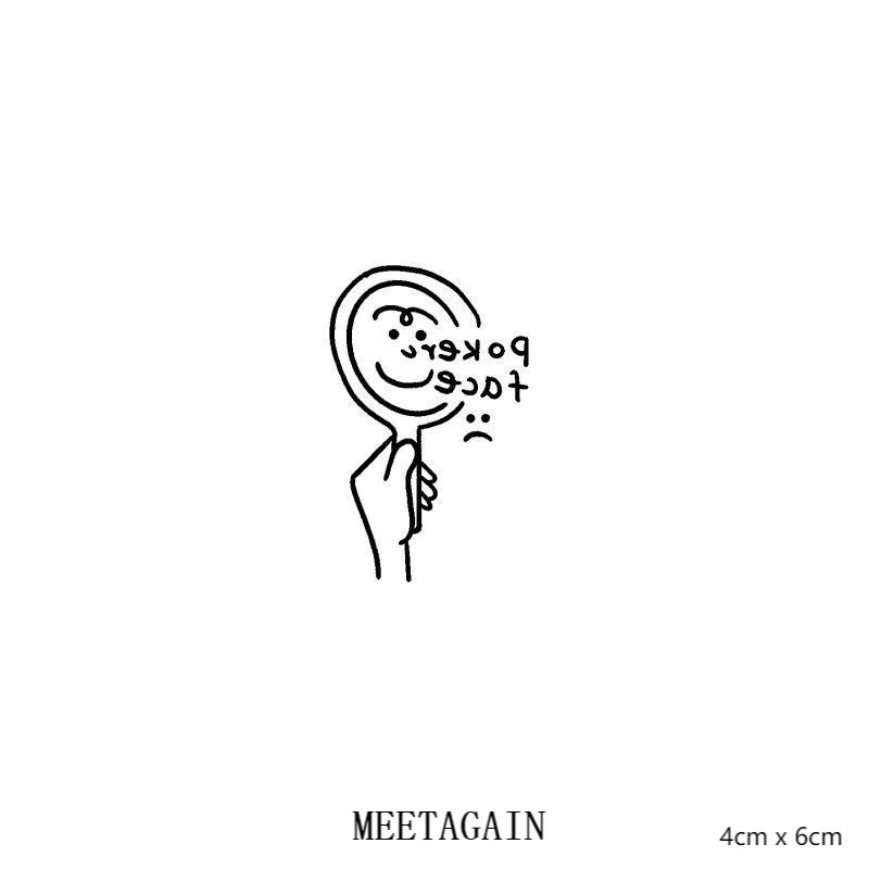 Hình xăm dán tạm thời chống nước 4cm x 6cm 15 ngày S-022