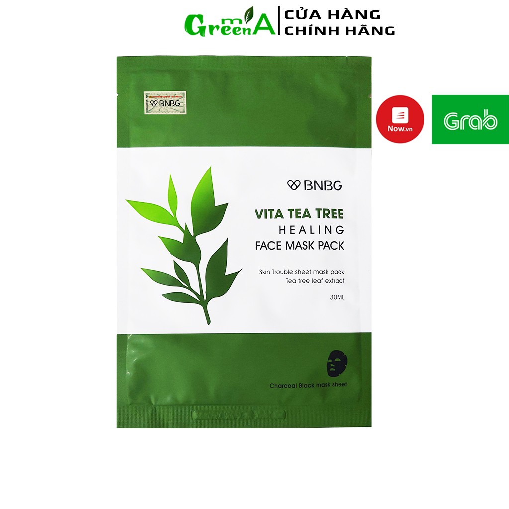 Mặt Nạ Tràm Trà BNBG [Miếng Lẻ] Vita Tea Tree Healing Face Mask Pack Giảm Mụn Thâm Sẹo Thải Độc Da NHẬP KHẨU CHÍNH HÃNG | BigBuy360 - bigbuy360.vn