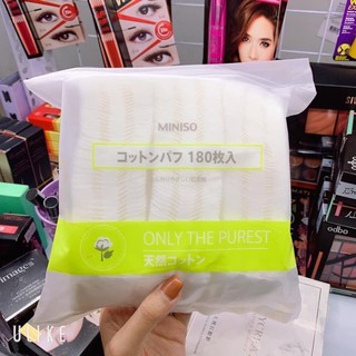[CHÍNH HÃNG] BÔNG TẨY TRANG MINISO [180 MIẾNG]