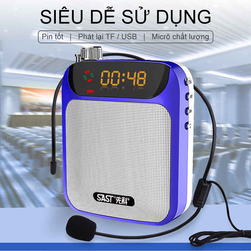 Mic trợ giảng có dây chuyên nghiệp, mic và loa trợ giảng tiện lợi cho giáo viên,hướng dẫn viên - Bảo Hành 6 Tháng -XMF01