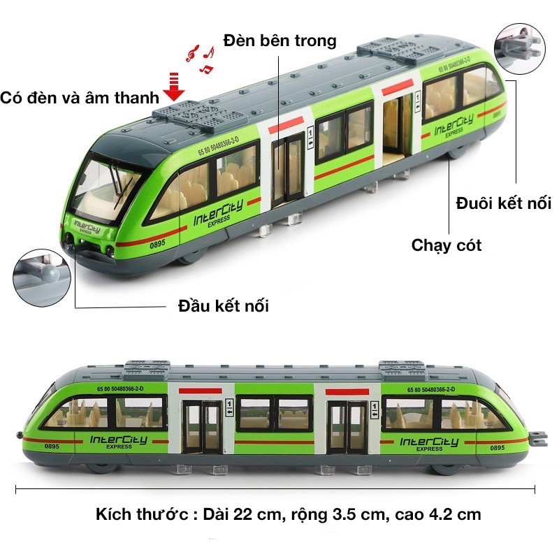 đồ chơi tàu điện ngầm cho trẻ em mô hình cầu cao tốc hiện đại có âm thanh và ánh sáng