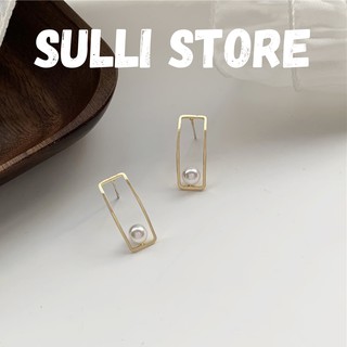 Khuyên tai chữ nhật đứng Sulli store