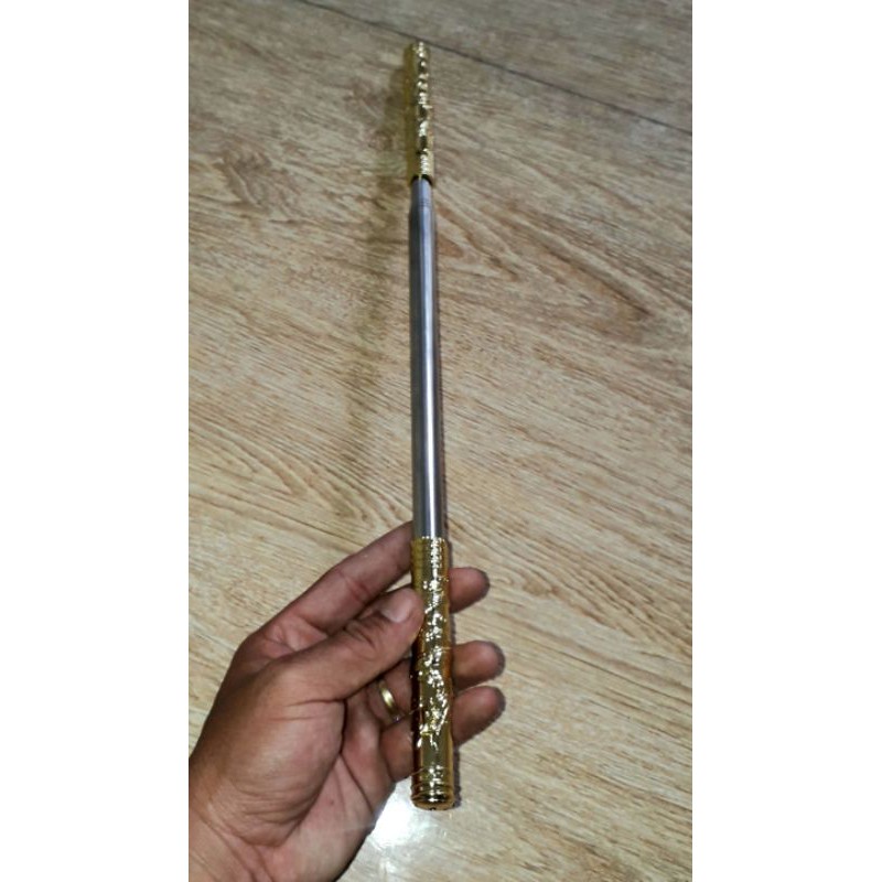 Một chiếc Thiết bảng_ Gậy như ý dài 96cm hoặc 45cm Tôn Ngộ Không bằng inox