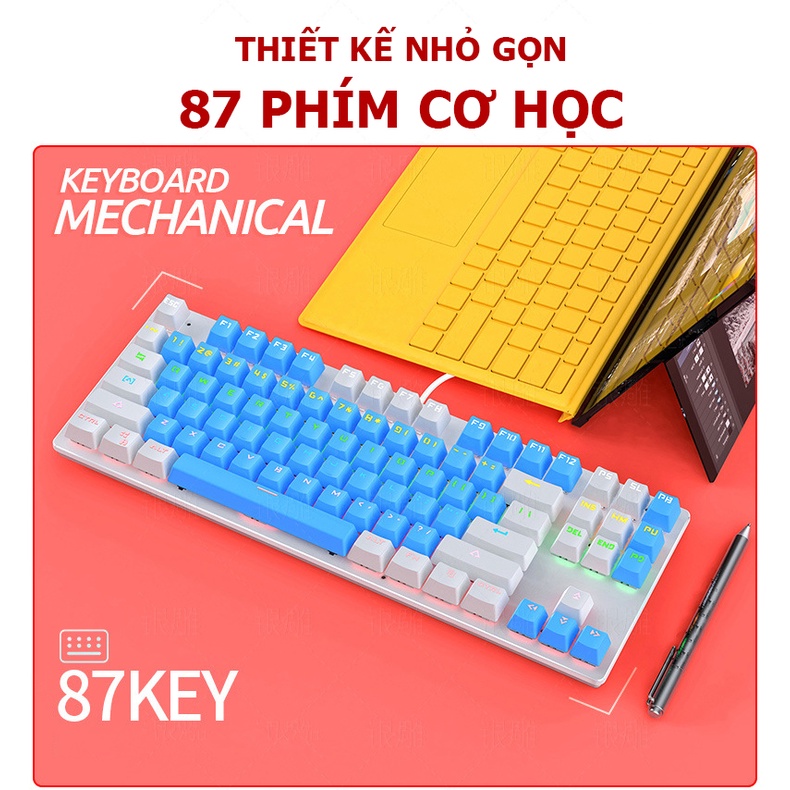 Bàn Phím Cơ K80 Led 20 Chế Độ Phím Cơ Blue Switch