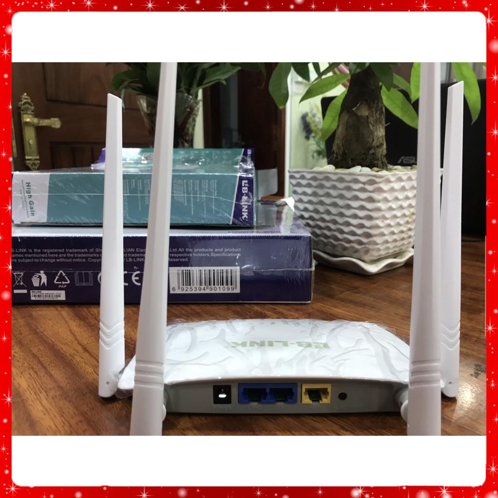 Bộ phát sóng wifi 4 râu LB LINK [ GIÁ HỦY DIỆT] Bộ thu sóng wifi WR450H - Hàng chính hãng bảo hành 24 tháng !