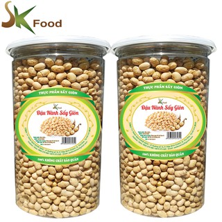 1KG ĐẬU NÀNH SẤY GIÒN THƠM NGON SK FOOD 2 HŨ PET