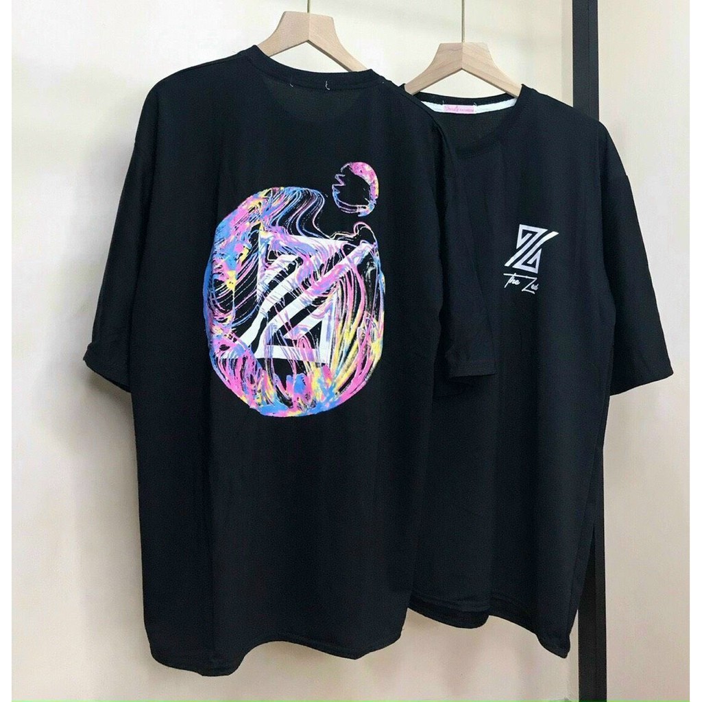 Áo Thun 💚𝗙𝗥𝗘𝗘𝗦𝗛𝗜𝗣💚Tshirt NAM Nữ Màu Đen Chất Vải Thun Cotton Hàng Freesize 1 Cỡ Form Dáng Rộng Dưới 65kg Mặc Vừa