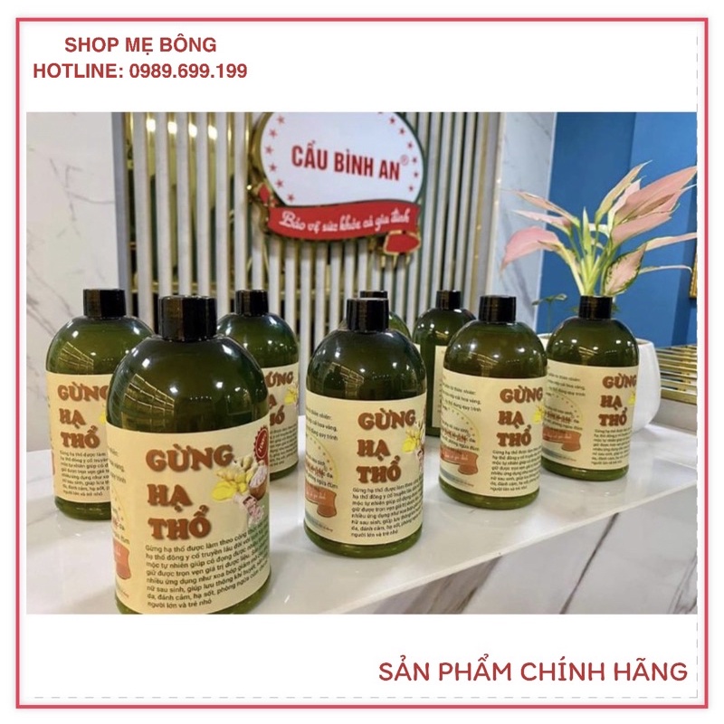 Gừng hạ thổ Cầu Bình An chai 500ml