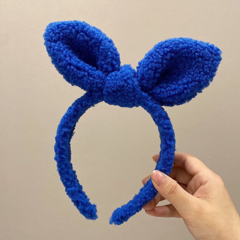 Băng Đô Tai Thỏ Phối Lông Xù Hoạt Hình Dành Cho Trang Điểm / Rửa Mặt / Biểu Diễn Sân Khấu