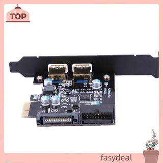 (Fas) Card Mở Rộng Pci-E Sang Usb 3.0 2 Cổng Pci - 19-pin