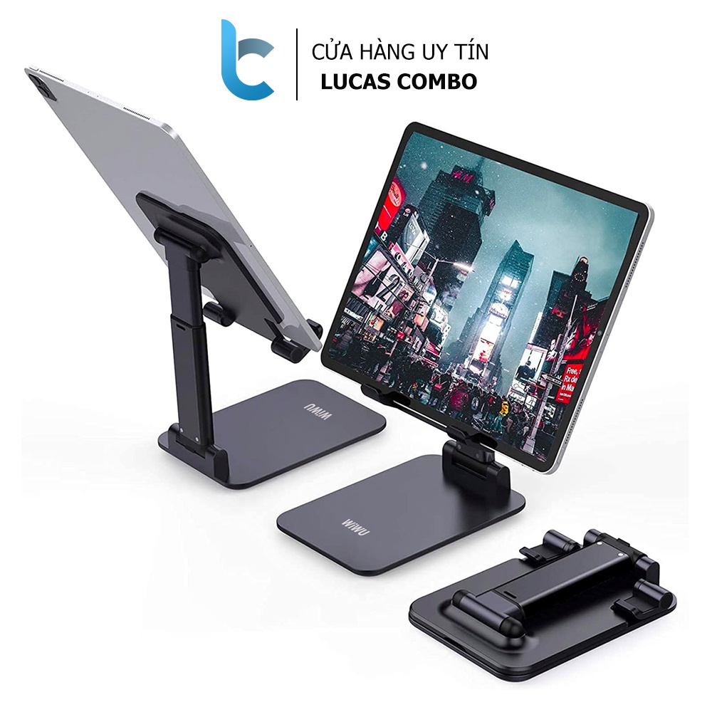 Stand/Giá Đỡ Kê Điện Thoại, Máy Tính Bảng, iPhone, iPad WIWU Nhôm Tĩnh Điện Bền Màu, Có Thể Gấp Gọn