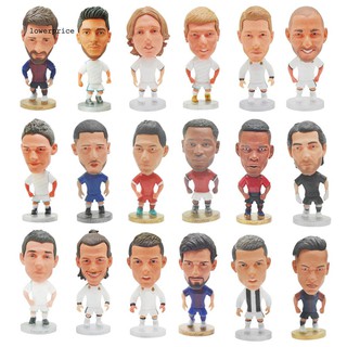 2.5inch Football Star Ronaldo Messi Neymar Pogba Soccer Player Doll Figurine Toy