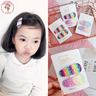 KIDS Set 2 kẹp tóc nhiều màu sắc đáng yêu dành cho bé gái