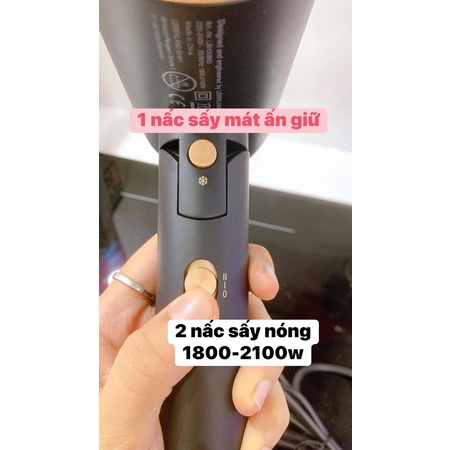 Máy sấy tóc Lebenlang 2 chiều nóng lạnh, gấp gọn tiện lợi, chống xơ rối tóc bằng công nghệ ion, 2100W - LBH3088G