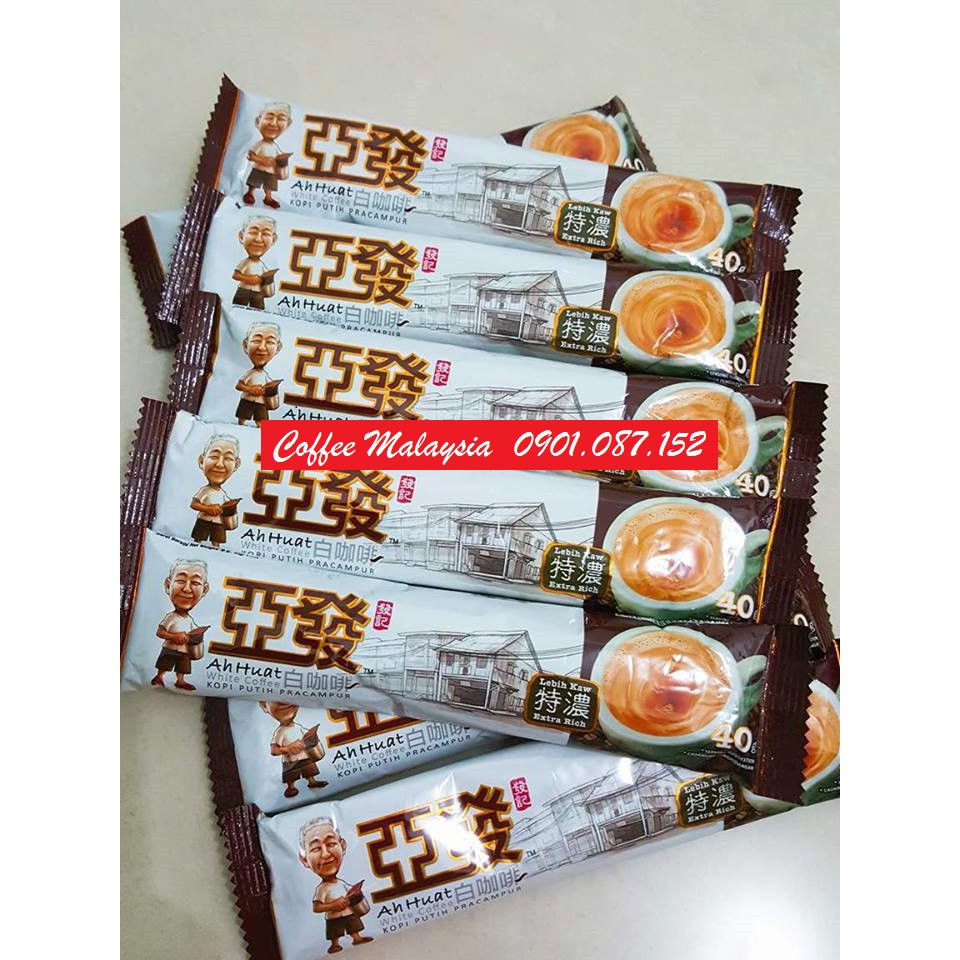 Cà phê trắng - Ahhuat White Coffee Extra Rich - Đậm Đà