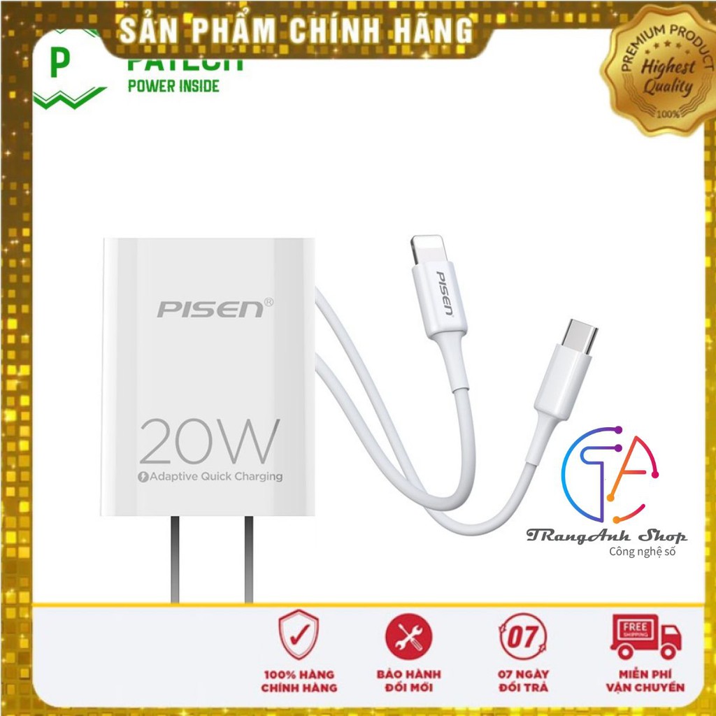 [ FREE SHIP ] Sạc PISEN QUICK PD 20W (Lightning ) - TS-C135 - Hàng chính hãng