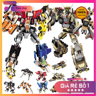 [900 mảnh ghép] Đồ chơi lắp ráp Robot 6 trong 1 - Xếp hình thông minh Robot Vũ trụ - Enlighten 3102, 3105