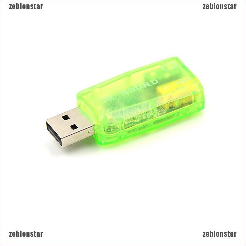 ❤star Adapter chuyển đổi âm thanh USB 2.0 sang 3D Virtual Sound Card 5.1 ch ▲▲