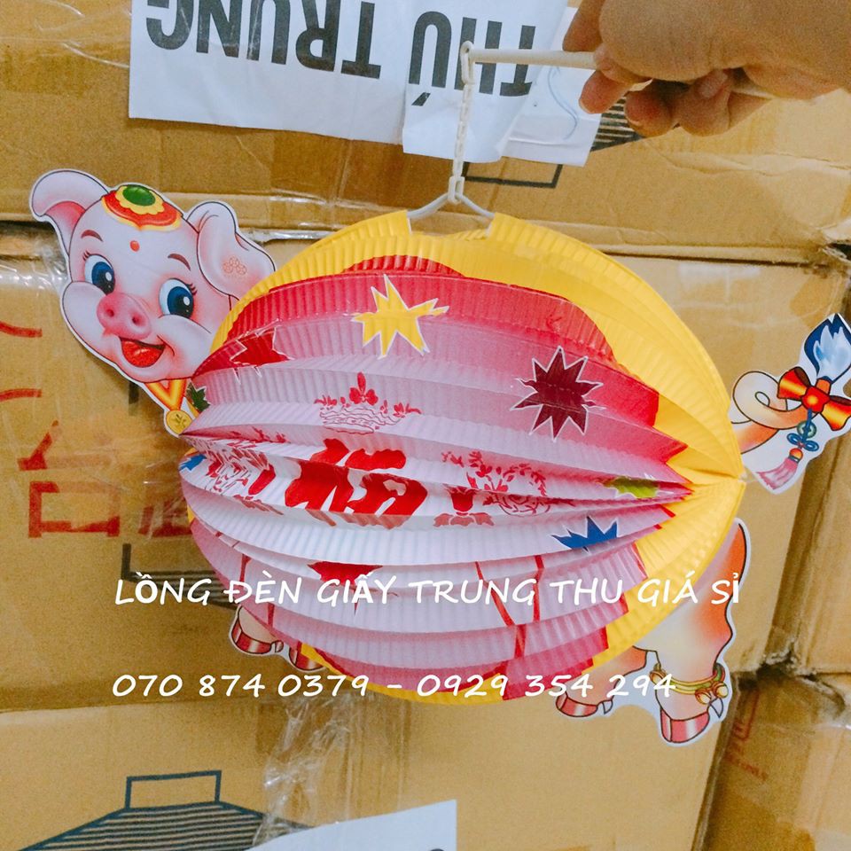 Combo 50c lồng đèn giấy hình động vật size lớn - Lồng đèn trung thu thiếu nhi