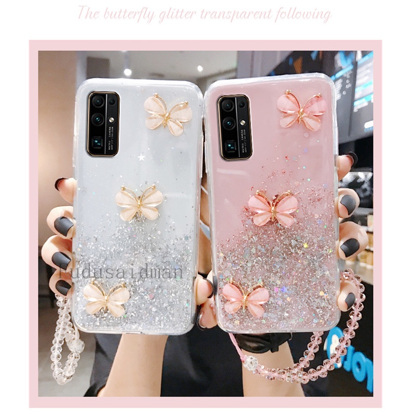 Vỏ Bao Da Điện Thoại Họa Tiết Bướm 3d Lấp Lánh Cho samsung galaxy a14 a24 a34 a54 a72 a52 a32 a12 a52s a04e Ốp