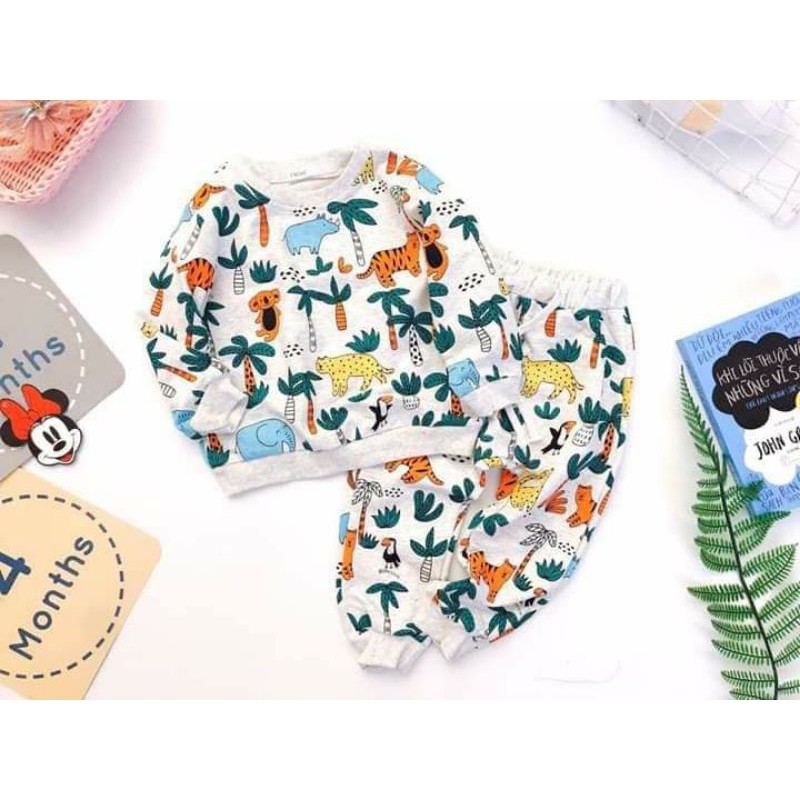 Bộ nỉ Next muông thú cho bé trai