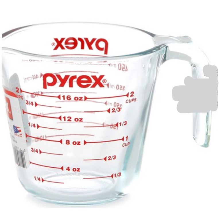 Cốc đong chia vạch bằng thủy tinh Pyrex 250ml
