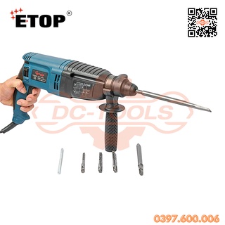 Máy khoan đục bê tông 3 chức năng etop xh-2026 thái lan - đồ nghề dc