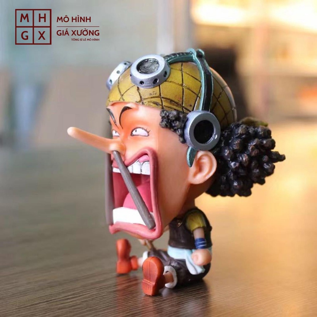 Mô hình One Piece chibi Ussop cực dễ thương cao 9cm , figure one piece , mô hình giá xưởng