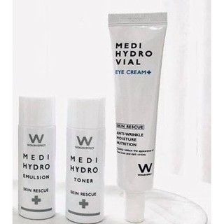 Set Duỡng Da Wonjin Medi Hydro Mini (gồm toner+emulsion+kem mắt+mặt nạ)