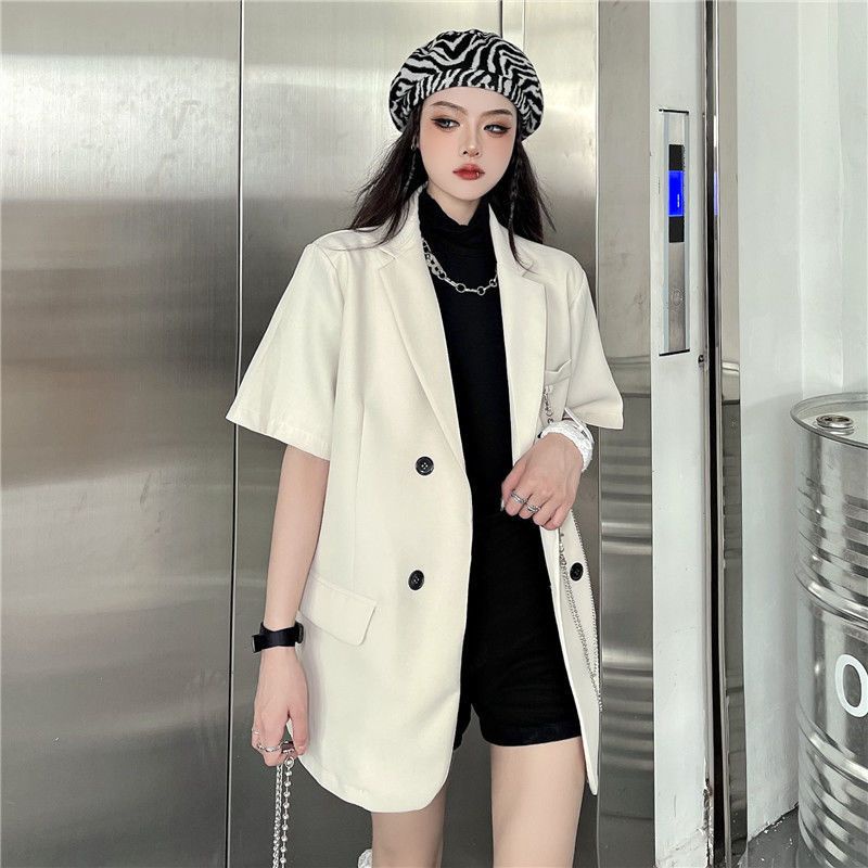 Áo blazer cộc tay dạng vest độc đáo cá tính ( thời trang hè nữ 2021)