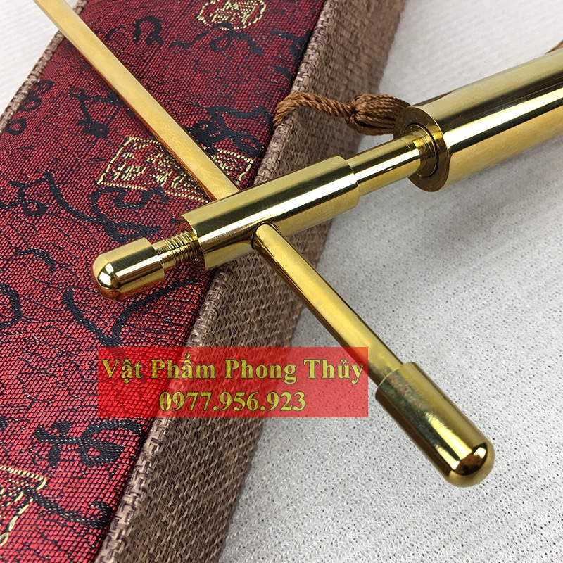 Thước tầm long mạ vàng 24k dạng gập cao cấp