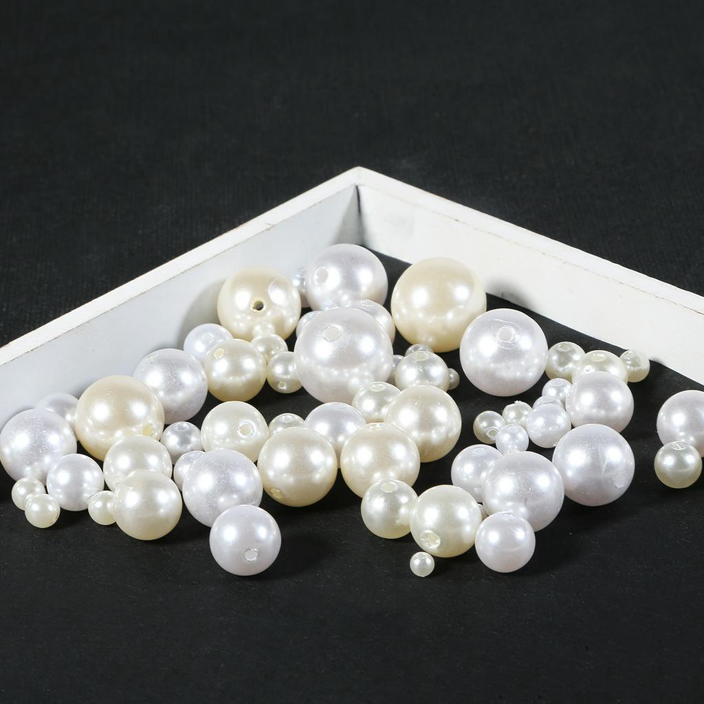 ChuỗI hạt ngọc trai giả Beadia bằng nhựa abs 4-20mm dùng làm trang sức thủ công