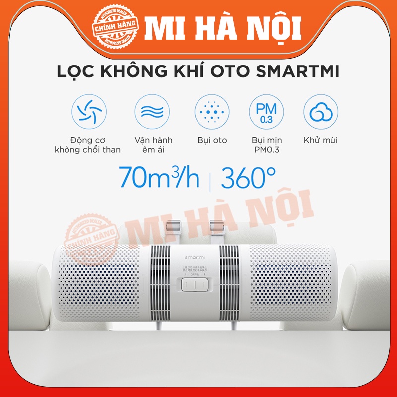 [Mã ELHA22 giảm 6% đơn 300K] Máy lọc không khí ô tô Xiaomi Smartmi Car Air Purifier