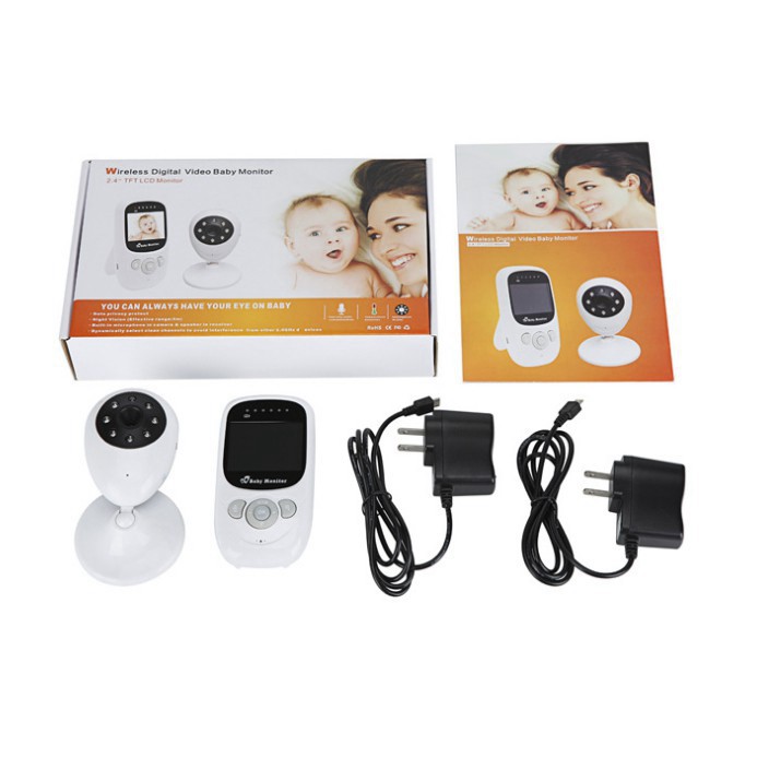 [Chính Hãng] Máy Báo Khóc Baby Monitor Màn Hình 2.4 In- Camera Giám Sát Mẫu Mới Cải Tiến Hơn