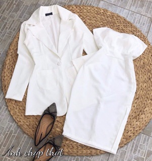 SET ĐẦM KÈM ÁO KHOÁC (CÓ MÚT NGỰC)