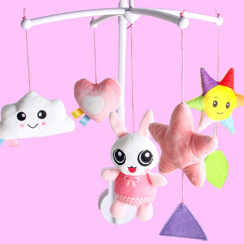 Đồ Chơi Chuông Gió Lục Lạc Di Động Xoay Được Trang Trí Nôi Em Bé Sơ Sinh