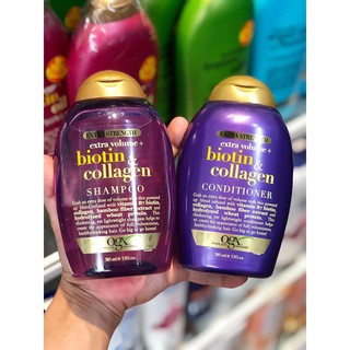 Bộ DẦU GỘI - XẢ NGĂN RỤNG VÀ KÍCH THÍCH MỌC TÓC BIOTIN - COLLAGEN-385ML