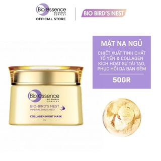 Mặt Nạ Ngủ Bio-Bird's Nest Tinh Chất Tổ Yến Collagen - mặt nhà ngủ Bioessence dưỡng da ban đêm 50gr