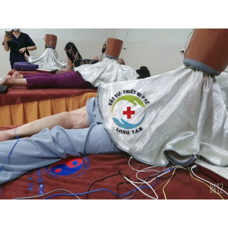 Máy xông ngải cứu có Đèn Hồng Ngoại tặng kèm ngải nhung và tinh dầu