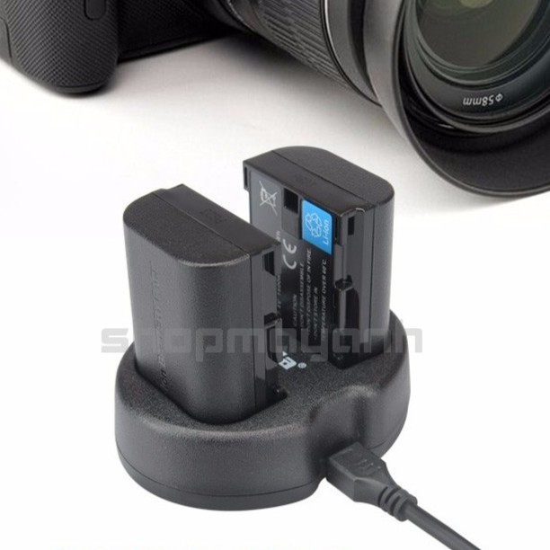 Bộ 2 Pin và Sạc đôi KingMa LP-E6 cho CANON 70D/60D/6D/7D/5DII...