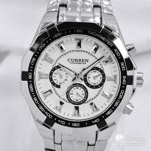 Đồng hồ nam Curren kính saphiere dây inox 47mm