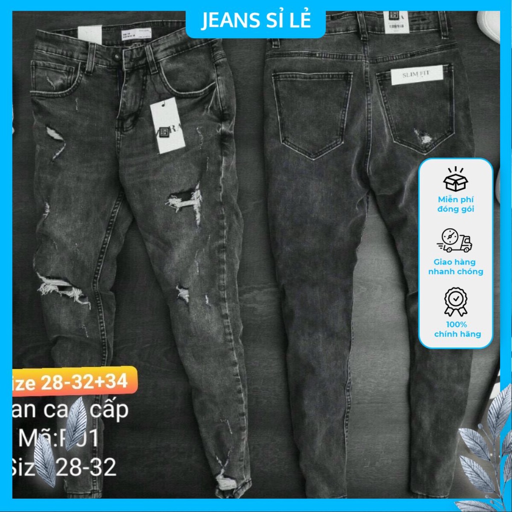 quần jean sám rách cá tính mạnh k01